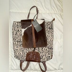 Women’s Western Myra Bag Brown and Cream Patterned Backpack